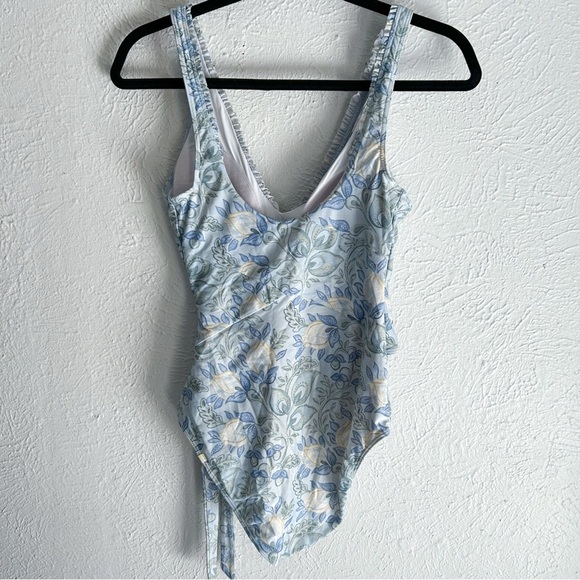 SUMMERSALT X MARKARIAN The Mini-Ruffle Perfect Wrap One-Piece Secret Garden Sz 8 - Picture 4 of 6